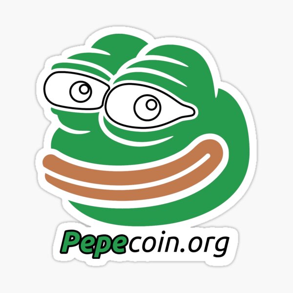 Dark Pepecoin.org No borders design Sticker