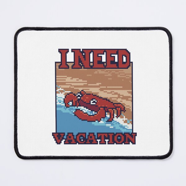 Item preview, Vacation Crab pixel art designed and sold by Ekira Pop Pixel.