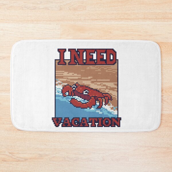 Item preview, Vacation Crab pixel art designed and sold by Ekira Pop Pixel.