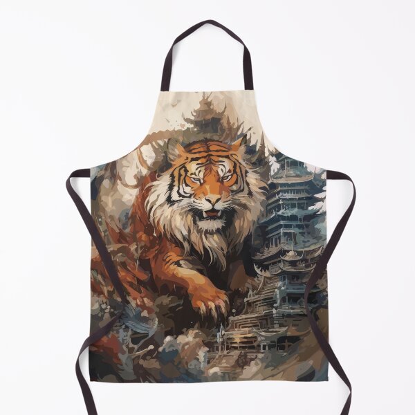 Item preview, Majestic Tiger Temple Fantasy Art – Mythical Jungle Beast Design  designed and sold by Daagath.