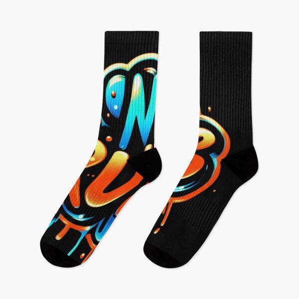 Item preview, NO RULES – Neon Graffiti Street Text Design designed and sold by WakeUpYourBrain.