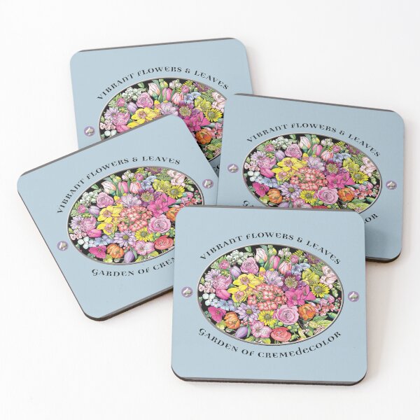 Item preview, Vibrant Flowers and Leaves from the Garden of Cremedecolor designed and sold by cremedecolor.