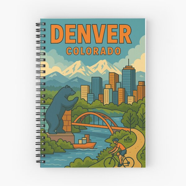 Item preview, Denver, Colorado – Retro Travel Design designed and sold by Explore That City.
