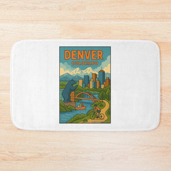 Item preview, Denver, Colorado – Retro Travel Design designed and sold by Explore That City.