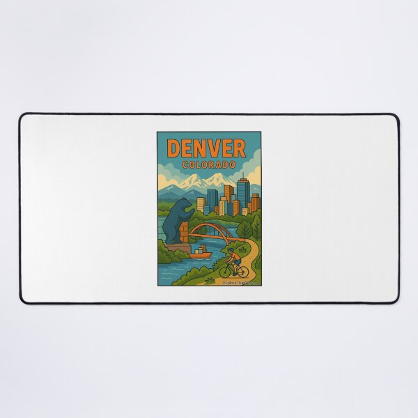 Item preview, Denver, Colorado – Retro Travel Design designed and sold by Explore That City.