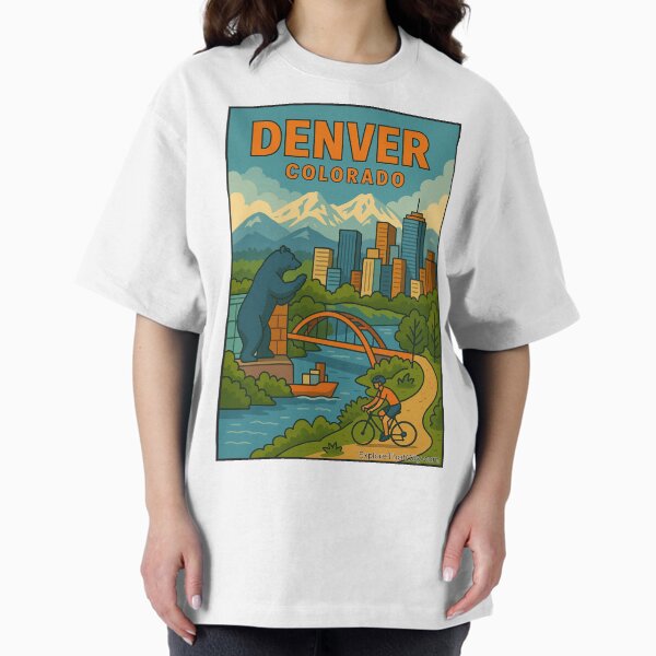 Item preview, Denver, Colorado – Retro Travel Design designed and sold by Explore That City.