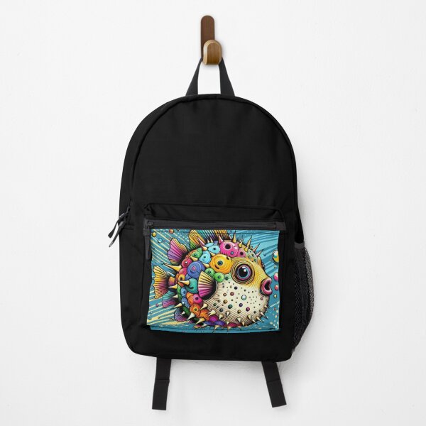 Item preview, colorful hedgehog fish designed and sold by Dogandesighn.