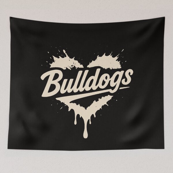Item preview, Retro Bulldogs Heart Shirt – Grungy Sports Spirit Gift designed and sold by ArmyAbodo.