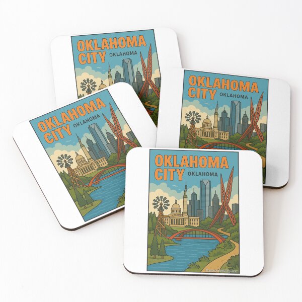 Item preview, Oklahoma City, Oklahoma – Retro Travel Design designed and sold by Explore That City.