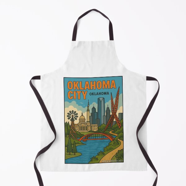 Item preview, Oklahoma City, Oklahoma – Retro Travel Design designed and sold by Explore That City.