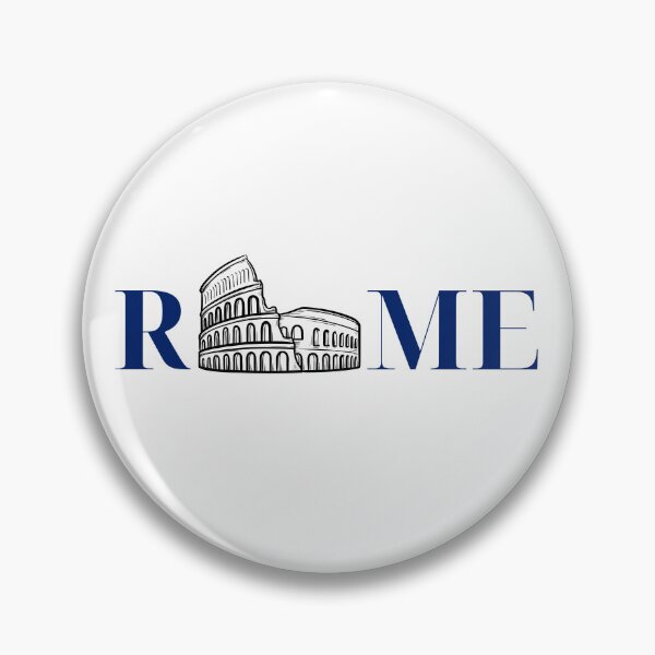Item preview, “ROME” Typography Art in Deep Navy designed and sold by MetaMuralStudio.