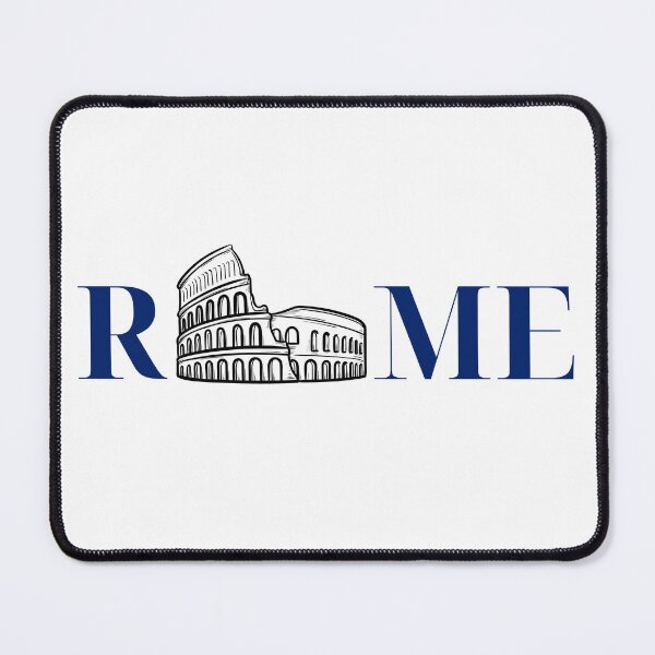 Item preview, “ROME” Typography Art in Deep Navy designed and sold by MetaMuralStudio.
