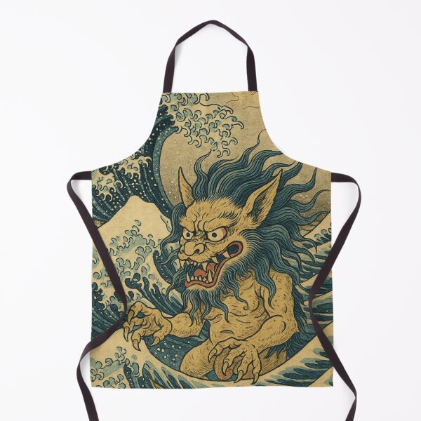 Item preview, Vague de l’Ombre – Yōkai dans le style Hokusai designed and sold by 404 Ink.