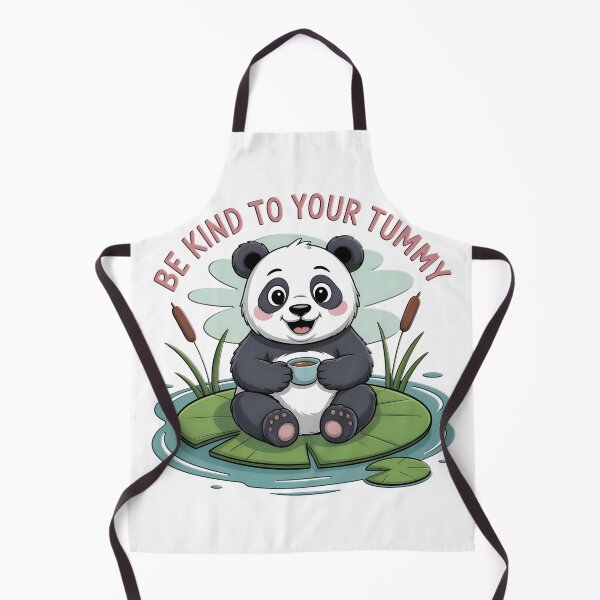 Artikelvorschau, Sei nett zu deinem Bauch – Süßer Panda und positive Selbstfürsorge-Affirmation entworfen und verkauft von Azraqcrafts.