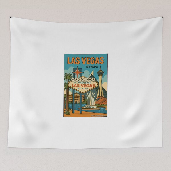 Item preview, Las Vegas, Nevada – Retro Travel Design designed and sold by Explore That City.