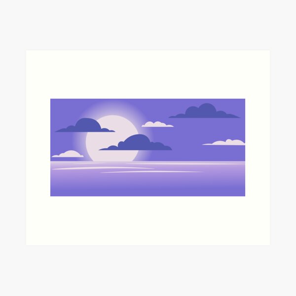 Item preview, seascape in purple designed and sold by Tanysha54.