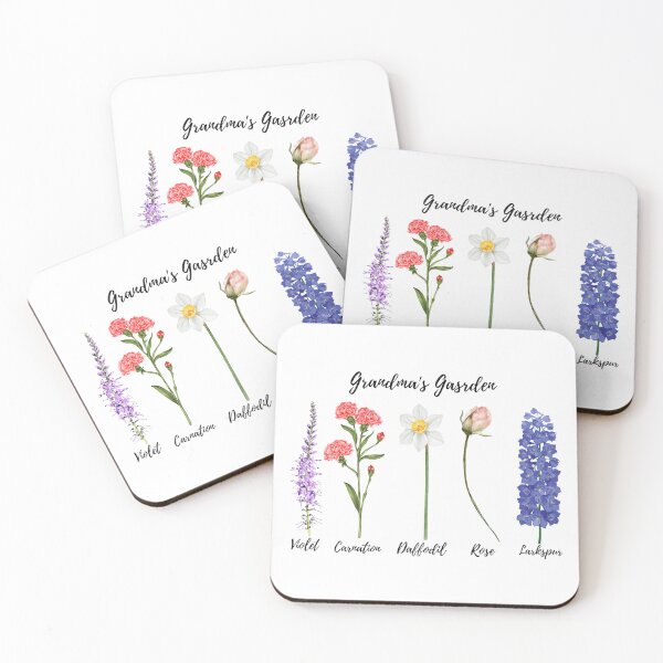 Item preview, Grandma’s Garden – Flower illustration with nostalgic charm designed and sold by iTzTreS.