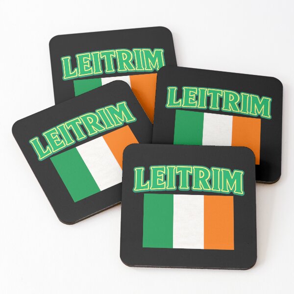 Item preview, Leitrim County Leitrim Ireland with Irish Flag designed and sold by OliDesigns.