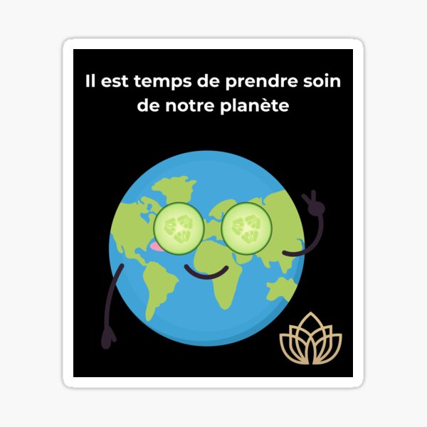 Item preview, Let’s take care of our planet – Fun eco-friendly visual designed and sold by InspiPop.
