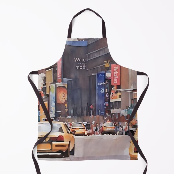 Item preview, Taxis on Fifth Avenue designed and sold by RCWatercolours.