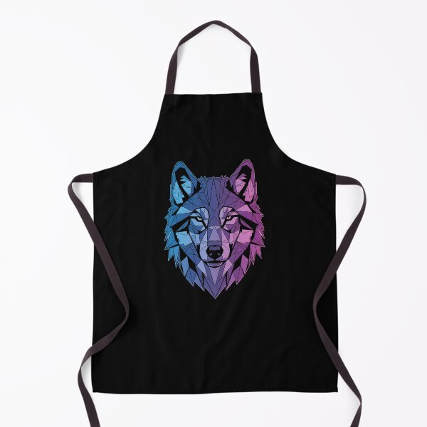 Item preview, Geometric Wolf Head with Neon Colors designed and sold by behnaninan.
