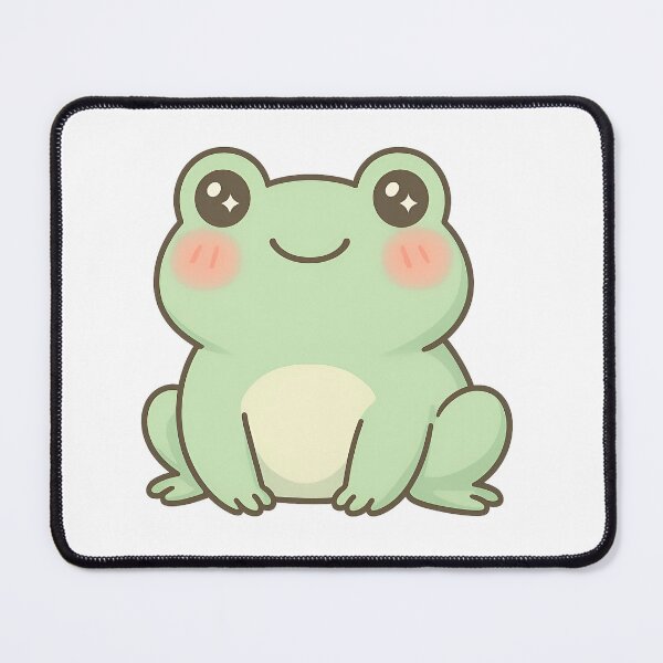 Item preview, Chubby Kawaii Frog – Cute Smiling Toad Illustration designed and sold by Pixcelcosmic.
