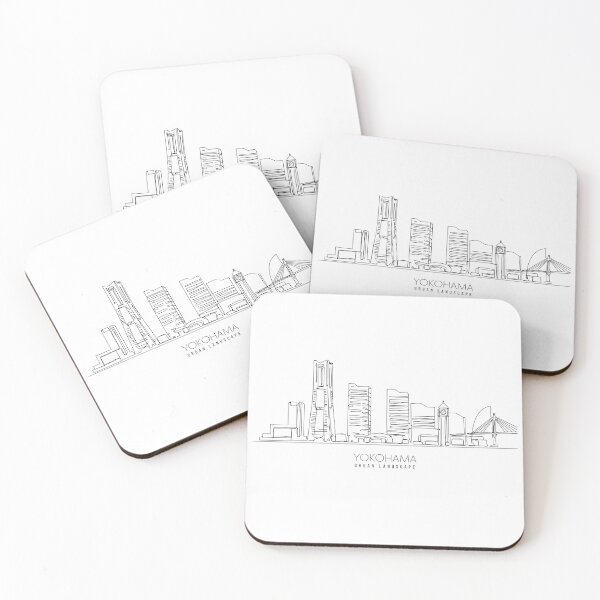 Item preview, Urban Landscape YOKOHAMA - Simple line Art designed and sold by store-wasabi.