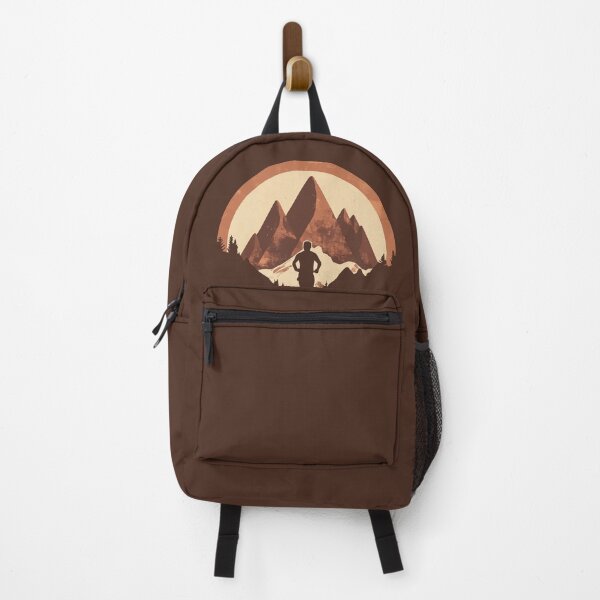 Item preview, Muted Earth Trail Runner – Rustic Mountain Badge Shirt designed and sold by TheLongRun.