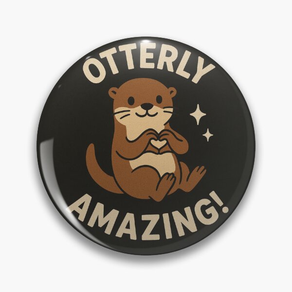 Item preview, Otterly Amazing - Cute Otter Pun Design designed and sold by KukitoHandmade.