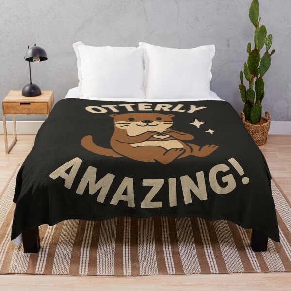Item preview, Otterly Amazing - Cute Otter Pun Design designed and sold by KukitoHandmade.