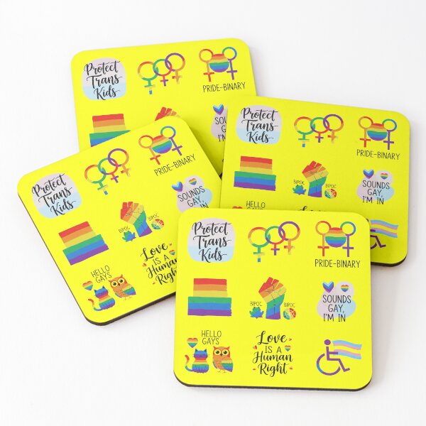 Item preview, Pride Month Stickers - Love is a Human Right designed and sold by RehanInkDesigns.