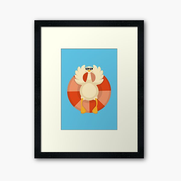 Item preview, Cool Goose on a Floatie in Sunglasses designed and sold by Art-of-Rory.