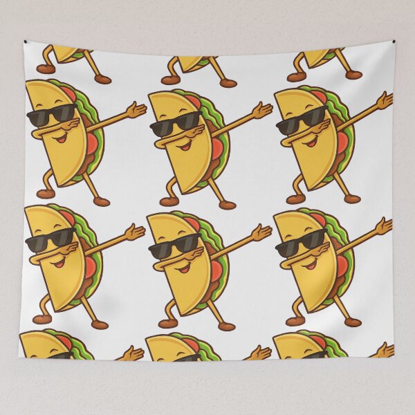 Item preview, Dabbing Taco Character with Cool Attitude designed and sold by ArtfulWeave.