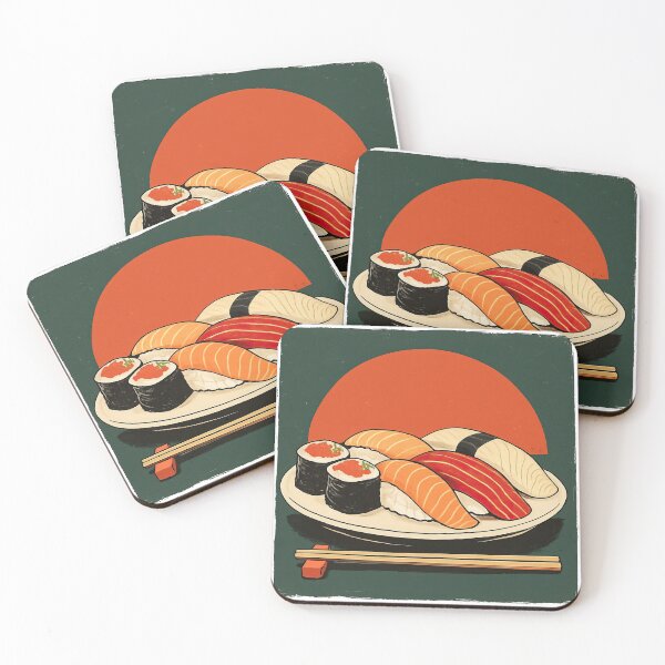 Item preview, Vintage Japanese Sushi Plate with Rising Sun designed and sold by ArtfulWeave.