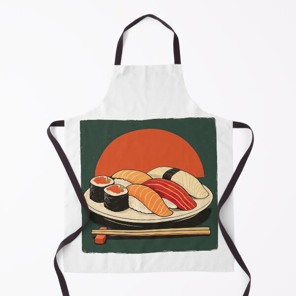 Item preview, Vintage Japanese Sushi Plate with Rising Sun designed and sold by ArtfulWeave.