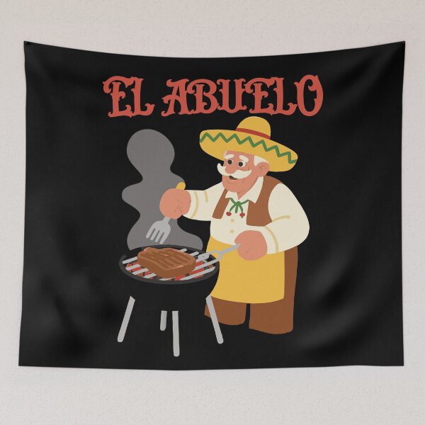 Item preview, El Abuelo Grilling Grandpa Mexican  designed and sold by Colorfulman.