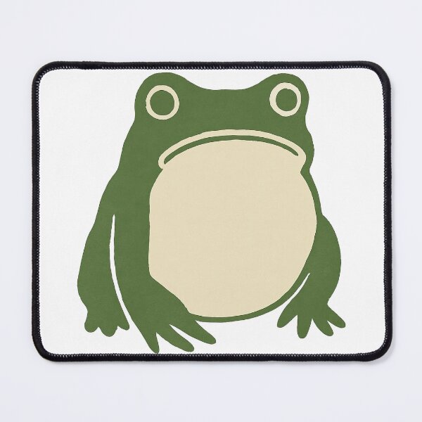 Item preview, Minimalist Green Frog with Cream Belly Design designed and sold by ArtfulWeave.