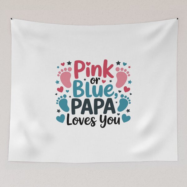 Item preview, Pink or Blue, Papa Loves You designed and sold by jkrphoto.