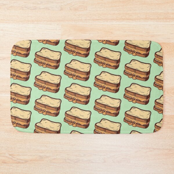 Item preview, Melty peanut butter sandwich - Retro food art designed and sold by Webstudio  2Amigos.