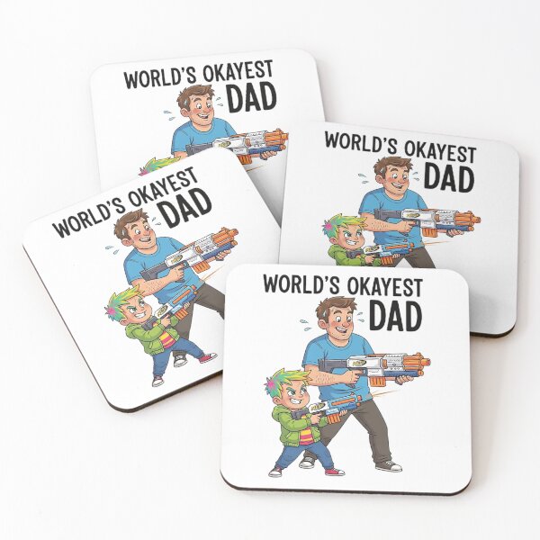 Item preview, World's Okayest Dad designed and sold by likbatonboot.