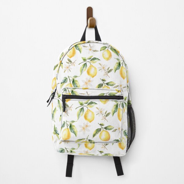 Item preview, Lemon Fruits and Flowers Summer Floral Botanical Pattern on White designed and sold by Nature Hues.