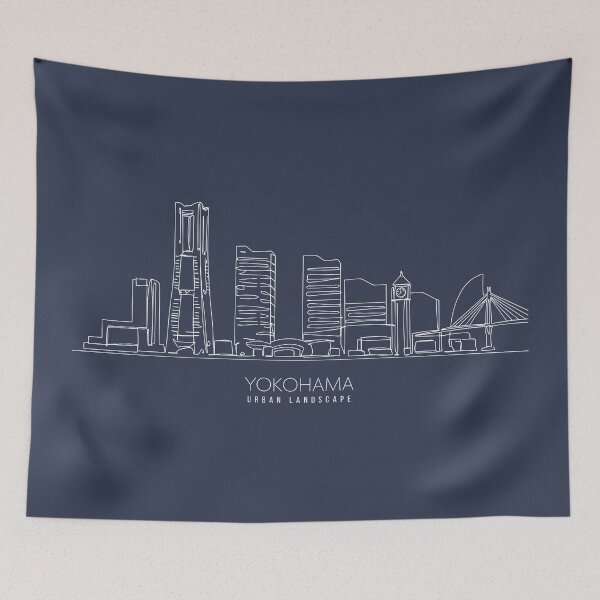 Item preview,  Urban Landscape YOKOHAMA -  Simple line Art designed and sold by store-wasabi.