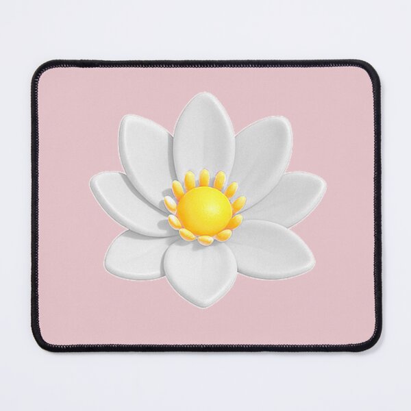 Item preview, White lotus 3D flower trendy pattern pink background designed and sold by HandmadeMood.