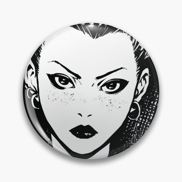 Item preview, Punk Girl With Vector Style Face Art designed and sold by Piotrek0001.