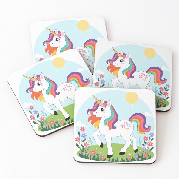 Item preview, Unicorn on meadow designed and sold by MADandSANE-MArt.