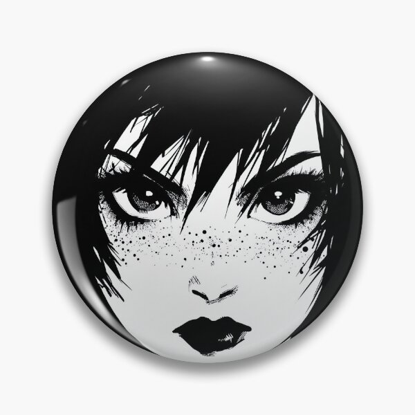 Item preview, Pale Freckled Punk Girl With Vector Outline designed and sold by Piotrek0001.