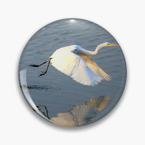 Item preview, Majestic Great Egret in Wetland Silence designed and sold by WingsOfWonders.