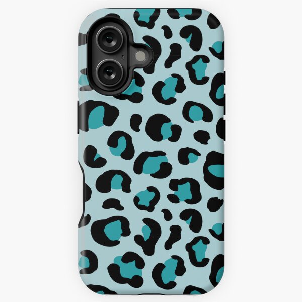 Item preview, Leopard Print Teal Pattern designed and sold by Nicola Barnard.