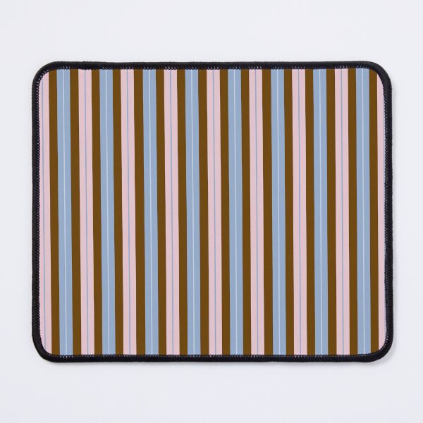 Item preview, Vertical Stripes Double Stripe Pattern Light Blue Pink Brown designed and sold by kierkegaard.