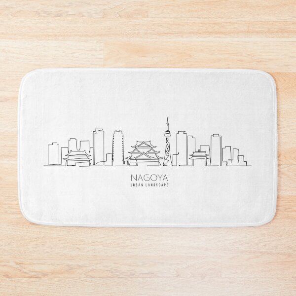 Item preview, Urban Landscape NAGOYA - Simple line Art designed and sold by store-wasabi.